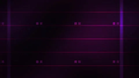 Glowing purple grid lines on dark background with pink accents. Stock Footage 336700744