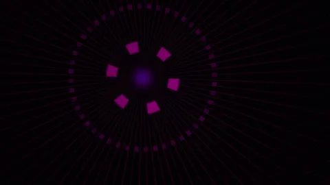 Glowing purple light show animation sequence. Stock Footage 335111826