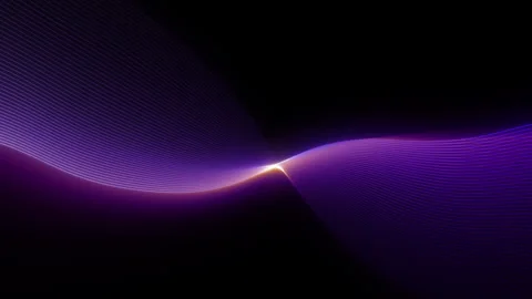 Glowing Purple Line Wave  Background 4K Stock Footage 348392310