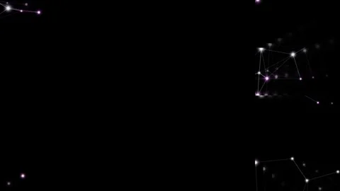 Glowing Purple Network Nodes Abstract Digital Connection Background Stock-Footage 347144689