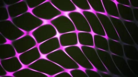 Glowing purple network pattern on black background. Stock Footage 336240901