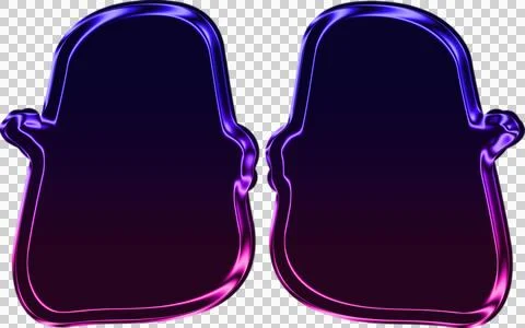 Glowing purple neural network pattern on dark background with interconnected Иллюстрация