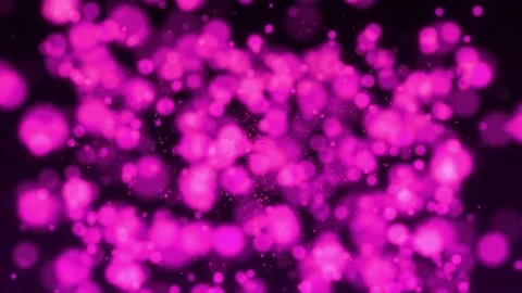 Glowing purple particles on a dark background Particle animation and beautiful Stock Footage 308147265