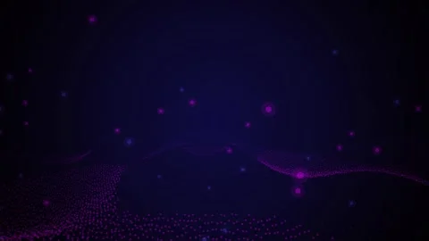 Glowing purple particles flow in a seamless loop Stock Footage 341665840