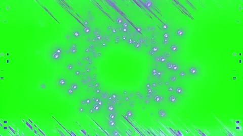 Glowing purple particles on green background moving fast Stock-Footage 337449353