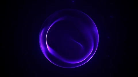 Glowing purple plasma sphere with subtle particle grid texture and smooth l.. Video stock 330118322