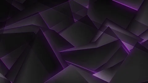 Glowing Purple Polygonal Background Loop Stock Footage