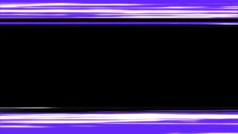 Glowing purple speed line frame seamless loop animation with horizontal line. Stock Footage 337662458