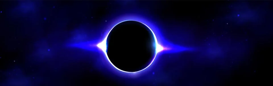 Glowing purple sun moon eclipse on dark background 스톡 일러스트