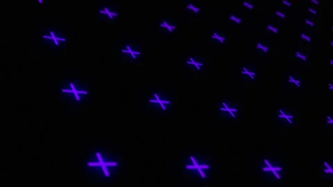 Glowing Purple X Pattern Background Clockwise Slow Spin Seamless Loop Stock Footage 229192006