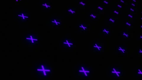 Glowing Purple X Pattern Background Counterclockwise Slow Spin Seamless Loop Stock Footage 229192007