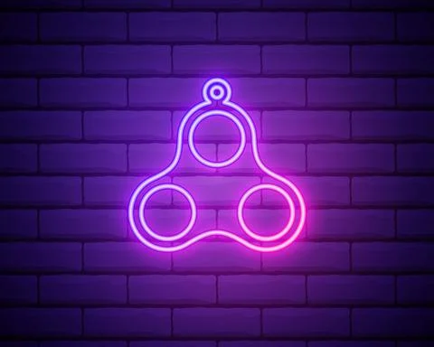 Glowing Push Bubble Colour Fidget Toy,Neon Sensory Toy Bubble Popper Pop It T Stock Illustration