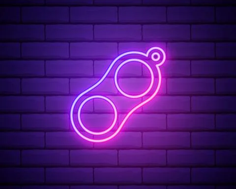 Glowing Push Bubble Colour Fidget Toy,Neon Sensory Toy Bubble Popper Pop It T Stock Illustration