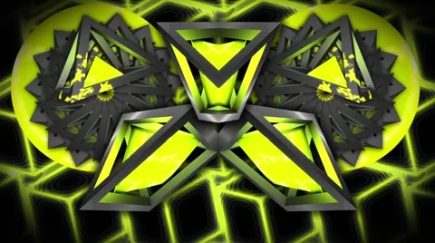 Glowing Quantum VJ Loop 6 Stock Footage 41250776