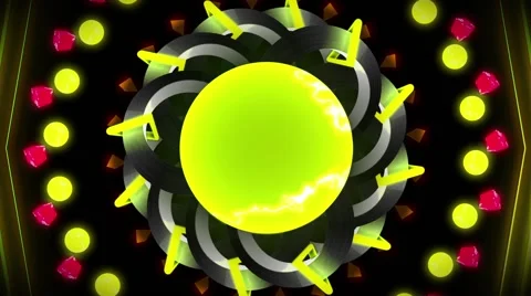 Glowing Quantum VJ Loop 8 Stock-Footage 41250654