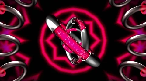 Glowing Quantum VJ Loop 9 Stock Footage 41250606