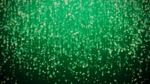 Glowing rain giving particles down, designer background. Stock Illustration