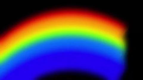 Glowing Rainbow Arch Motion Graphics Video Overlay Stock Footage 344834981