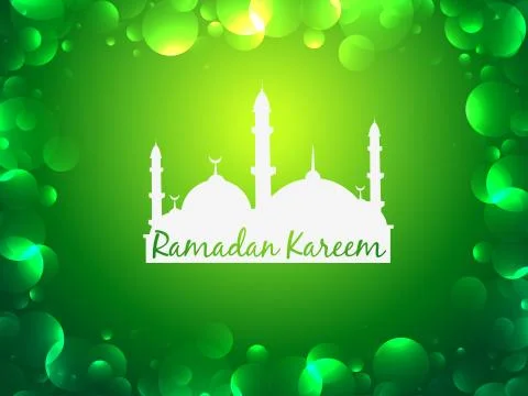 Glowing ramadan kareem background Stock Illustration