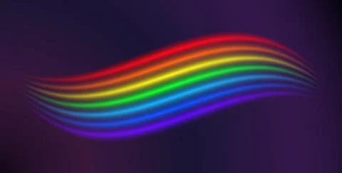 Glowing Realistic Rainbow Background Illustrazione stock