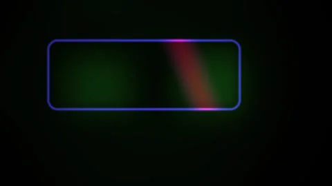 Glowing rectangle on black background. Video stock 335111881