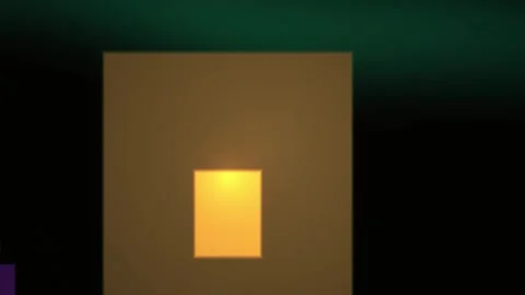 Glowing rectangle on a brown background. Video stock 337513737