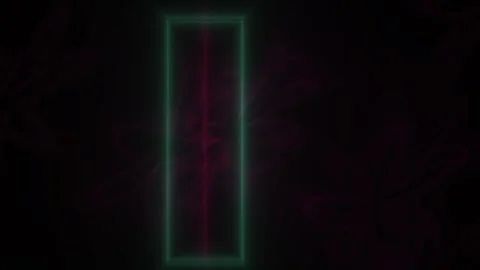 Glowing rectangle on dark background. Stock Footage 336240946
