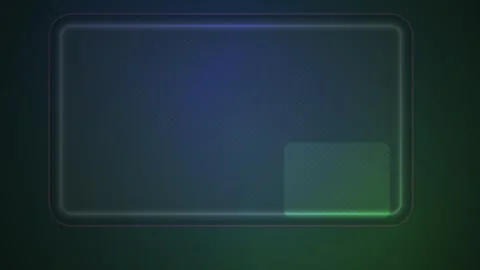 Glowing rectangle on dark background. Stock Footage 340029565