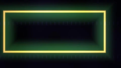 Glowing rectangle with orange border on dark background. Stock Footage 335524909