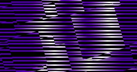 Glowing rectangular blocks of blue, white and purple lines Stock Footage 144674494