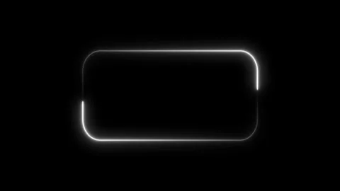 Glowing Rectangular Frame Minimal Design Stock Footage 332468267