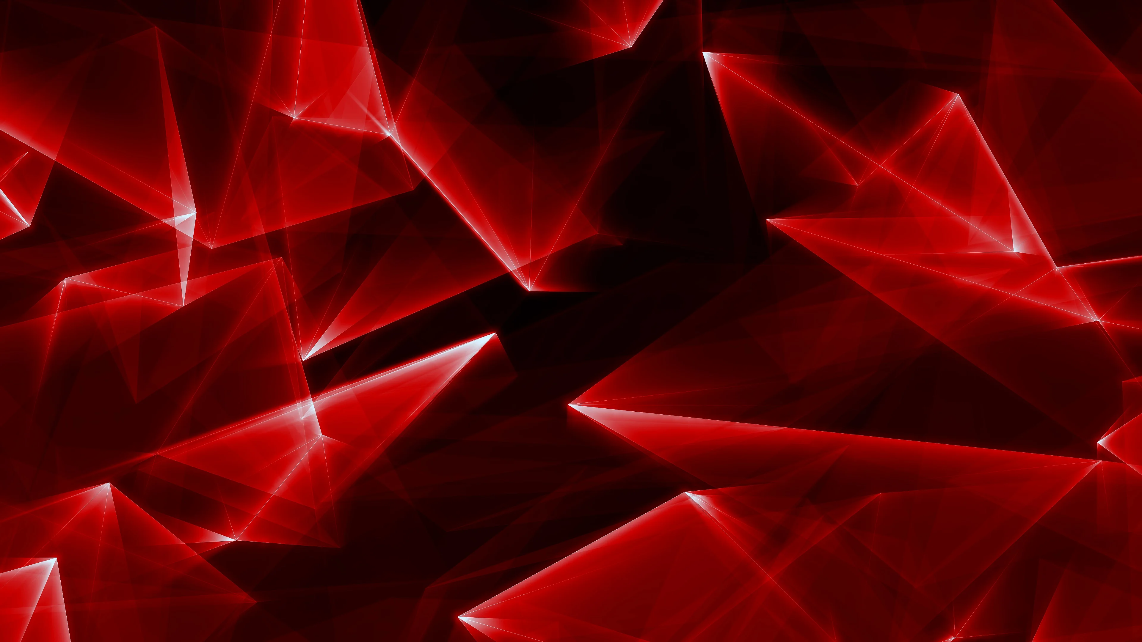 3d abstract red