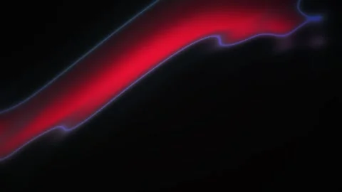 Glowing red abstract shape on black background. Stock Footage 337513830