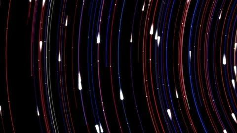 Glowing red and blue light trails Stock Footage 340201284
