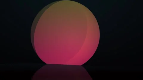 Glowing red and orange sphere animation. Stock Footage 335111891
