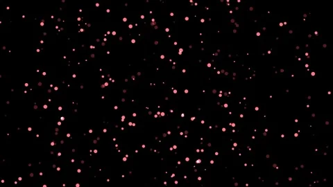Glowing Red and Pink Particles Shimmering and Floating Randomly Across Видео 334959829