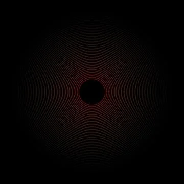 Glowing Red and White Light Particles on Black Background Stock Illustration