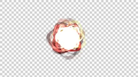 Glowing red and yellow abstract light effect on white background Stock Illustration