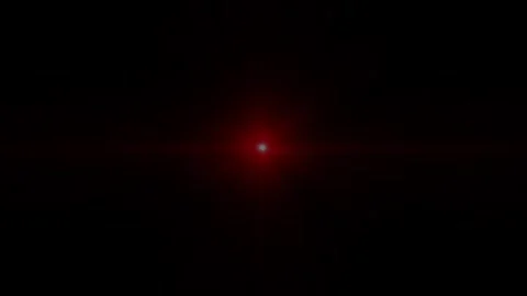 Glowing Red Beam light blinking animation. Stock Footage 336620603
