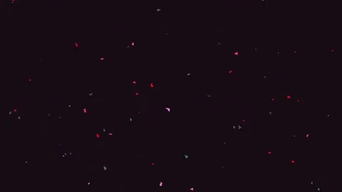 Glowing Red Bokeh Particles Stream Abstract Magic Cinematic Background Stock Footage 342206006