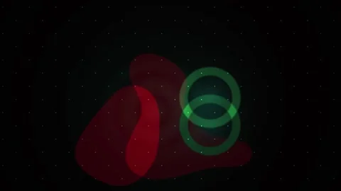 Glowing red cells under microscope. 스톡 동영상 337472305