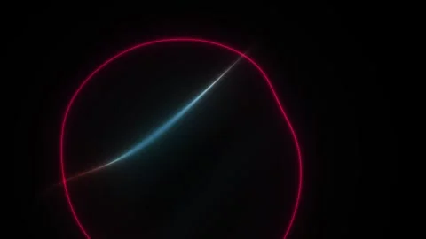Glowing red circle with blue light beam. Stock Footage 336700985