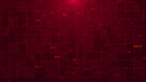 Glowing Red Coding Plexus Grid for Futuristic Technology Visuals Stock Footage 314186699