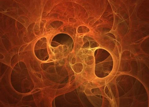 Glowing red curved lines over dark Abstract Background space universe. Illust Stock Illustration