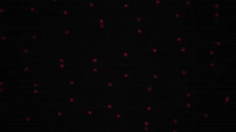 Glowing Red Dots on Black Background. Stock Footage 334685526