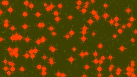 Glowing Red Energy Particles Abstract Loop for Futuristic Tech Visualization Stock Footage 336533000