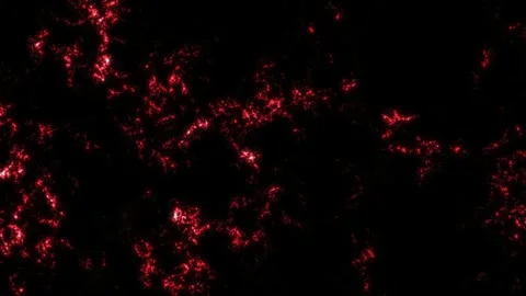 Glowing Red Energy Surface Loop Animation. Abstract Red Burning Texture Video stock 318637694