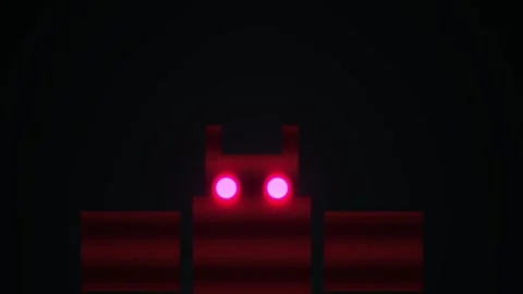Glowing red eyes in dark background. Stock Footage 336241109