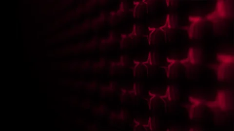 Glowing Red Geometric Symbol Pattern on Futuristic Digital Interface Abstract Stock Footage 339976698