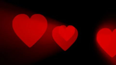 Glowing Red Heart Loop Stock Footage 43390555